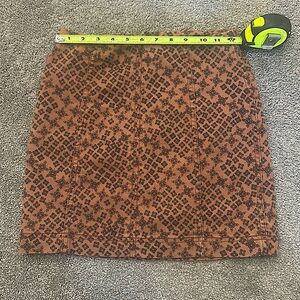 Free People Size 4 Women's Patterned Skirt in Dusty Rose color